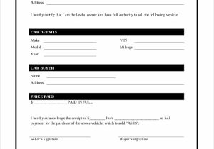 Bill Of Sale Auto Template Word And Bill Of Sale For Car Nc Template