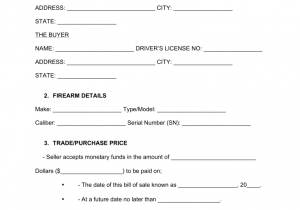 Bill Of Sale Form Sc Gun And Gun Bill Of Sale Form Utah
