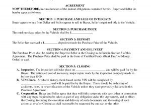 Bill Of Sale Purchase Agreement Template And Vehicle Bill Of Sale Template Fillable Pdf