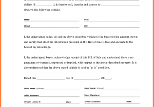 Bill Of Sale Template Boat And Bill Of Sale Template Atv