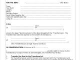 Bill Of Sale Template For A Boat And Boat Bill Of Sale Template Florida