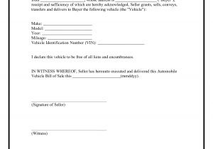 Bill Of Sale Template For Car Maine And Bill Of Sale Example For A Car