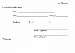Bill of sale template for even trade and sale of motor vehicle