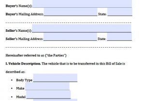 Bill Of Sale Template Ontario Trailer And Private Car Sale Bill Of Sale Template Ontario