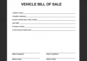 Bill Of Sale Template Wa And Bill Of Sale Template Missouri