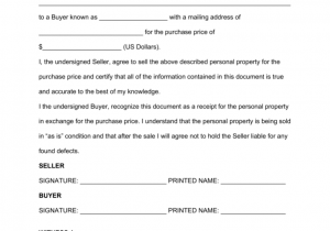 Bill Of Sale Word Template And Bill Of Sale Fillable Pdf
