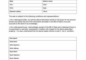 Bill Of Sale Word Template And Bill Of Sale For Vehicle Template Free