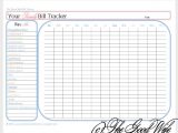 Bill Pay Log Template And Printable Bill Pay Checklist