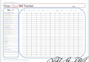 Bill Pay Log Template And Printable Bill Pay Checklist