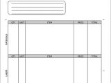 Blank Billing Invoice Template Pdf And Time Billing Invoice Template