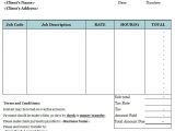 Blank Invoice Template And Invoice Template Free Download