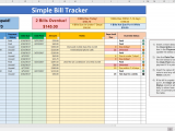 Budget And Bill Tracker Spreadsheet And Personal Finance Spreadsheet Excel