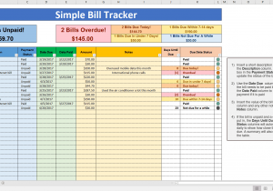 Budget And Bill Tracker Spreadsheet And Personal Finance Spreadsheet Excel