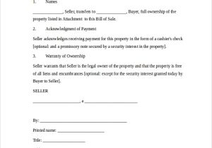 Business Bill Of Sale Template And Sample Of An Agreement To Sell Or Purchase A Business