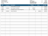 Business Billing Statement Template Free And Free Printable Billing Statement Template