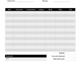 Business Expense Report Template Free And Business Trip Expense Report