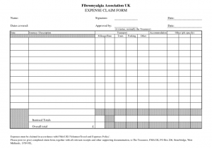Business Trip Expense Report Template And Free Expense Report Form Pdf