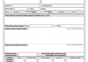 Car Accident Report Forms And Car Accident Police Report Template