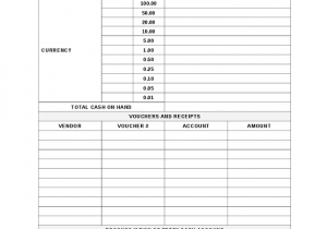 Cash Drawer Balance Sheet Excel And Cash Register Balance Sheet Free