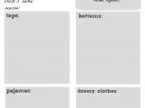 Clothing Inventory List Template