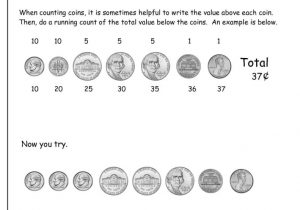 Coin Value Worksheets For Kindergarten And Counting Money Worksheets Pdf