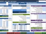 Commercial Real Estate Investment Analysis Spreadsheet and Real Estate Cash Flow Projection Template