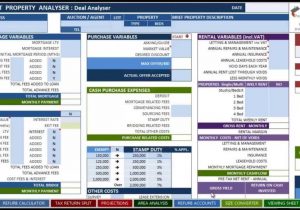 Commercial Real Estate Investment Analysis Spreadsheet and Real Estate Cash Flow Projection Template