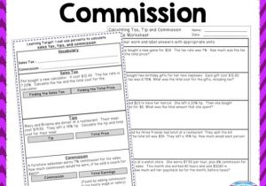 Commission Sales Tax And Profit Worksheet And Commission Log Excel Template