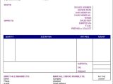 Company Invoice Template Pdf And Invoice Template Excel Simple