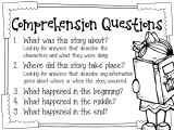 Comprehension story and questions and reading comprehension worksheets with multiple choice questions