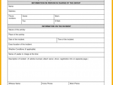 Construction Accident Report Form Template And General Incident Report Form Template