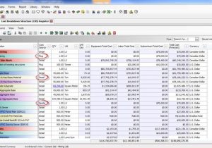 Construction Job Costing Spreadsheet Free And Construction Job Cost Tracking Excel