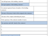 Contractor Bid Sheet Template Free And Free Printable Bid Proposal Forms
