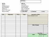 Contractor Invoice Template Excel Free And Blank Contractor Invoice Template Fillable