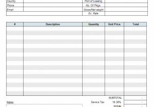 Courier Bill Format In Word And Invoice Bill Format In Excel