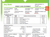 Credit Card Statement Template Word And Chase Credit Card Statement Template