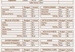 Crown Financial Budget Worksheet And Basic Financial Budget Worksheet