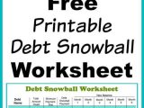 Debt Elimination Plan Worksheet and Debt Reduction Calculator Snowball Download