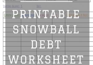 Debt Reduction Calculator Snowball and Credit Card Debt Elimination Worksheet
