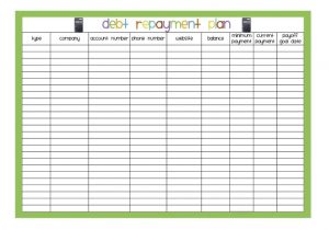 Debt Reduction Excel Spreadsheet Template And Reduce Debt Spreadsheet