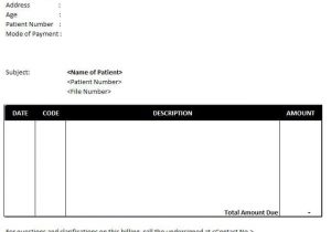 Doctor Invoice Sample And Medical Receipt Generator