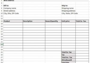 Downloadable Invoice Template Excel And Downloadable Invoice Templates Microsoft Word