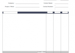Downloadable Invoice Template For Excel And Free Downloadable Blank Invoice Template