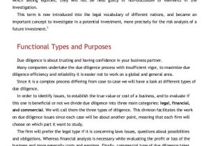 Due Diligence Report Sample Pdf And Due Diligence Report Format In Word
