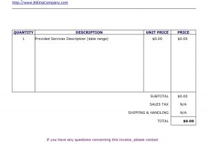 Easy Printable Invoice And Flooring Invoice Template