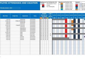 Employee Attendance Sheet Excel and Free Employee Attendance Tracking Spreadsheet
