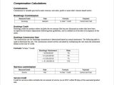 Employee Commission Template And Commission Worksheet Printable