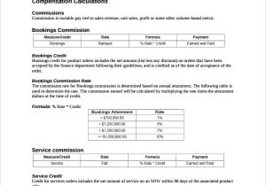 Employee Commission Template And Commission Worksheet Printable