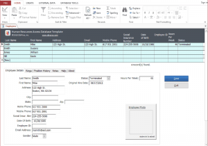 Employee Database Excel Template And Applicant Tracking Spreadsheet Download Free