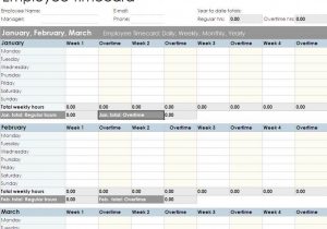Employee Time Tracking Spreadsheet